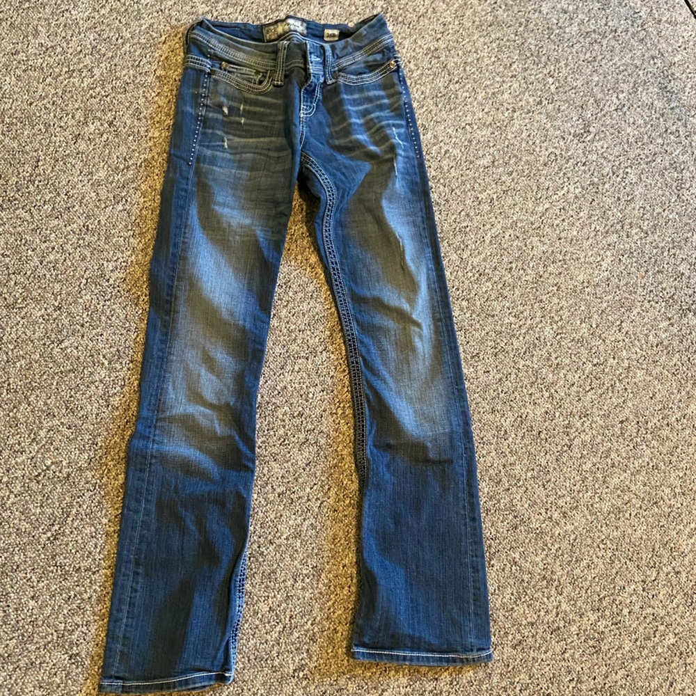 3 pair BKE Payton jeans size 25 capri crop regular pant - Picture 8 of 9
